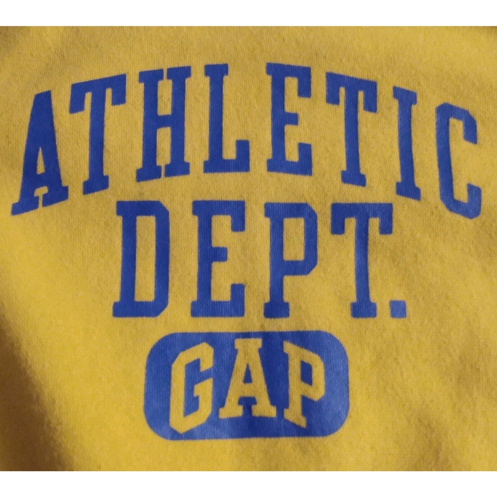 Baby Gap Toddler Boys Kids Athletic Logo Long Sleeve Sweatshirt 3years Yellow